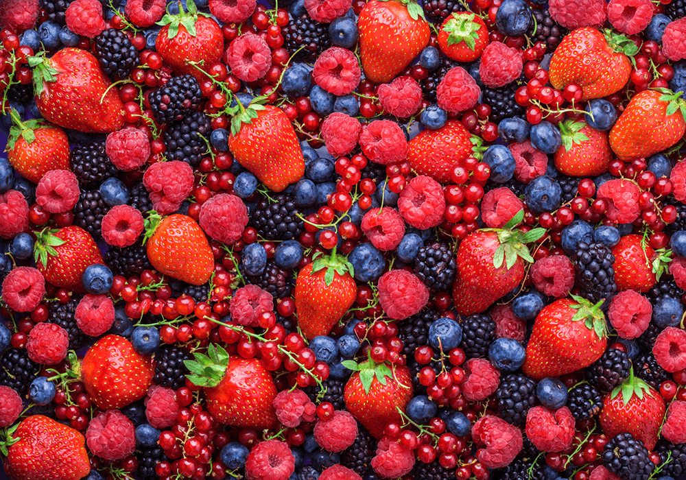 frutas con menos azucar distribuicion

